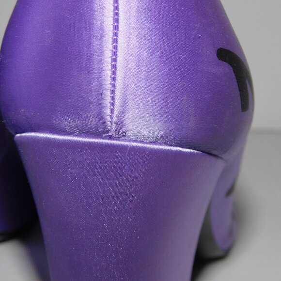 ASOS Design Sorry Not Sorry Block Heel Court Shoes Lilac Purple Women 6 - Picture 6 of 11